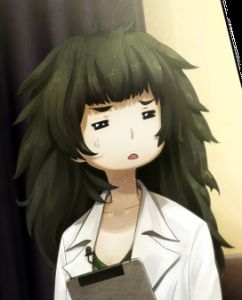 a dark haired girl from steins;gate anime or something Blank Meme Template