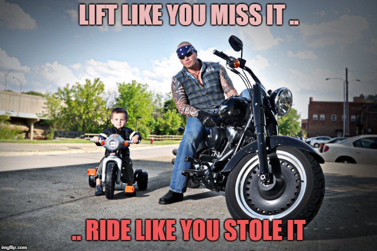 image tagged in bikers,bike,lift | made w/ Imgflip meme maker