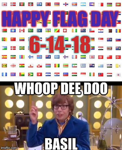 It’s not a blank celebration | HAPPY FLAG DAY; 6-14-18 | image tagged in yeah,memes,austin powers honestly | made w/ Imgflip meme maker
