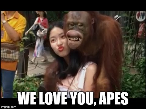 WE LOVE YOU, APES | made w/ Imgflip meme maker