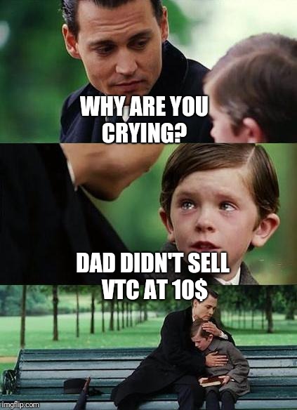 crying-boy-on-a-bench | WHY ARE YOU CRYING? DAD DIDN'T SELL VTC AT 10$ | image tagged in crying-boy-on-a-bench | made w/ Imgflip meme maker