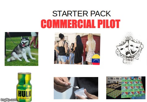 Blank Starter Pack Meme | COMMERCIAL PILOT | image tagged in blank starter pack meme | made w/ Imgflip meme maker