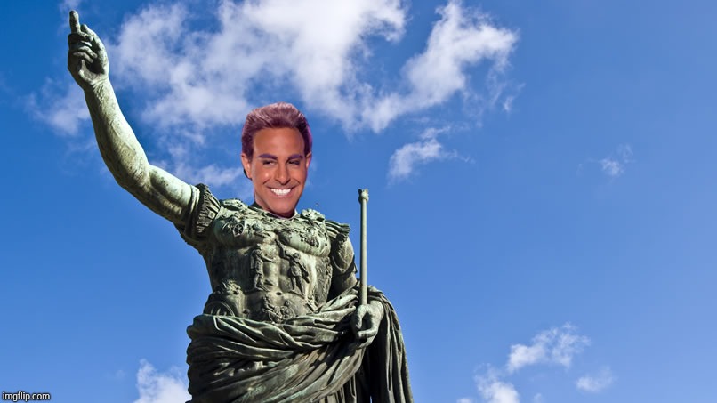 Hunger Games - Caesar Flickerman (S Tucci) Statue of Caesar | . | image tagged in hunger games - caesar flickerman s tucci statue of caesar | made w/ Imgflip meme maker