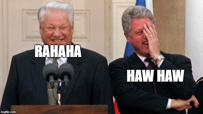 Bill Clinton China | RAHAHA HAW HAW | image tagged in bill clinton china | made w/ Imgflip meme maker