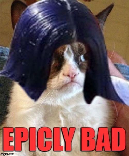 Grumpy doMima (flipped) | EPICLY BAD | image tagged in grumpy domima flipped | made w/ Imgflip meme maker