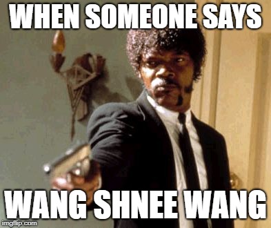 Say That Again I Dare You Meme | WHEN SOMEONE SAYS; WANG SHNEE WANG | image tagged in memes,say that again i dare you | made w/ Imgflip meme maker