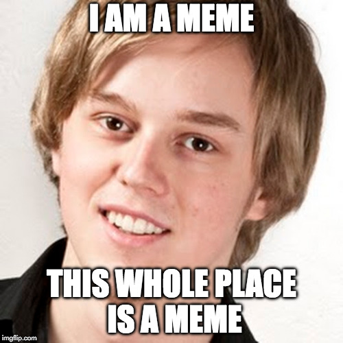 I AM A MEME; THIS WHOLE PLACE IS A MEME | made w/ Imgflip meme maker