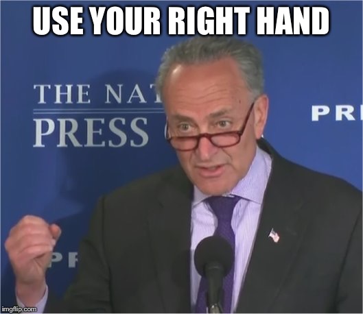 mean spirited | USE YOUR RIGHT HAND | image tagged in mean spirited | made w/ Imgflip meme maker