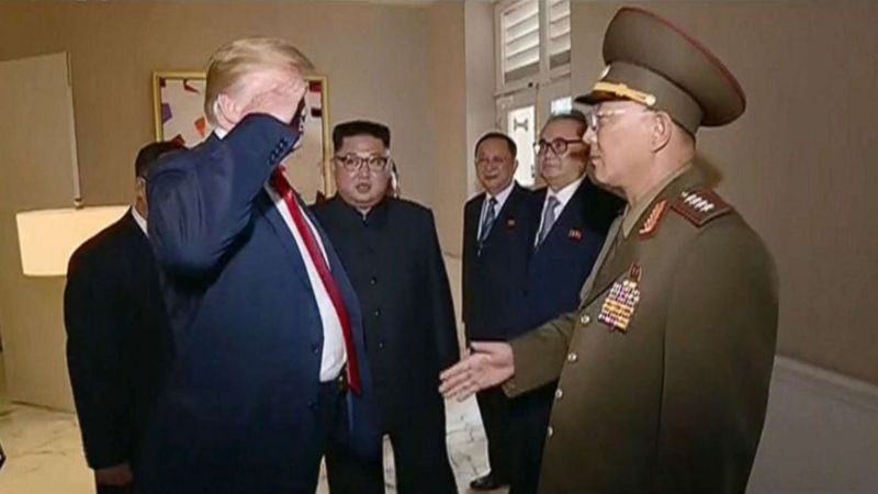 Trump salute whoops Blank Meme Template