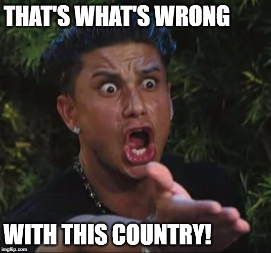 for crying out loud | THAT'S WHAT'S WRONG WITH THIS COUNTRY! | image tagged in for crying out loud | made w/ Imgflip meme maker