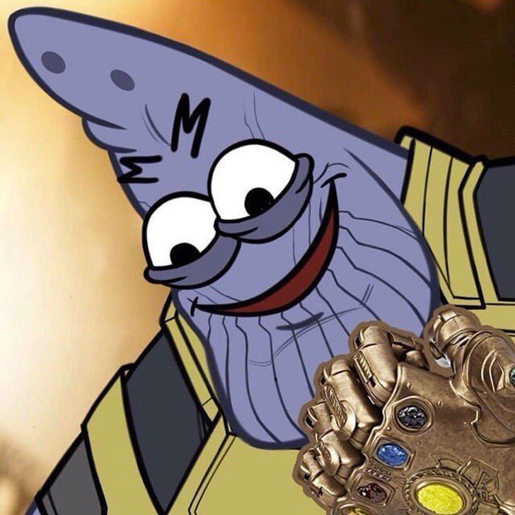 Thanos Patrick Blank Meme Template