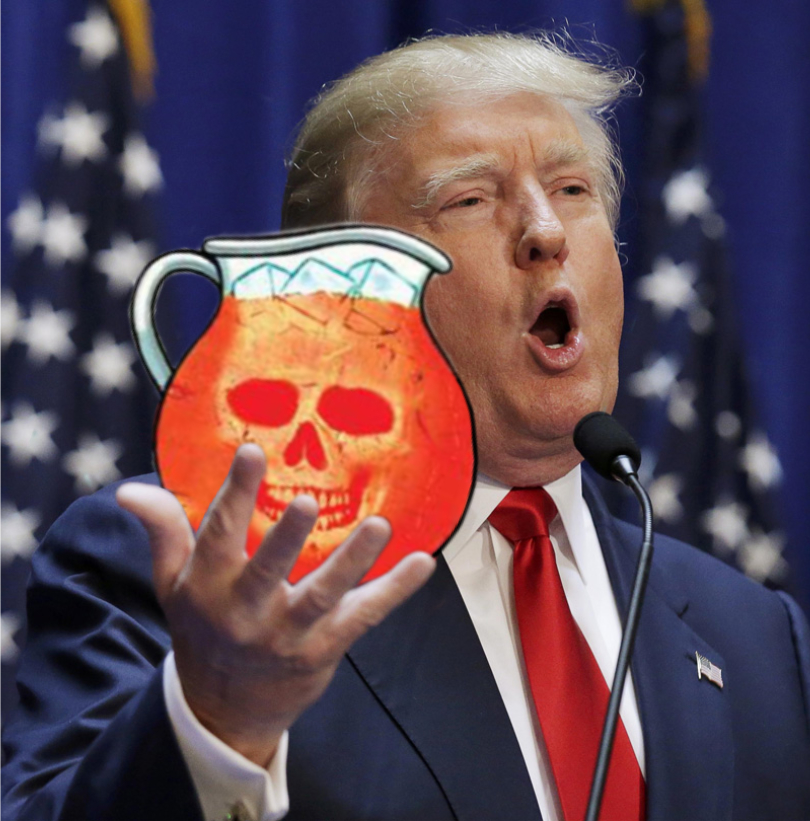 High Quality Trump - c'mon drink the kool aid Blank Meme Template