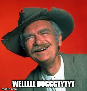 Jed clampet  | WELLLLL DOGGGYYYYY | image tagged in jed clampet | made w/ Imgflip meme maker