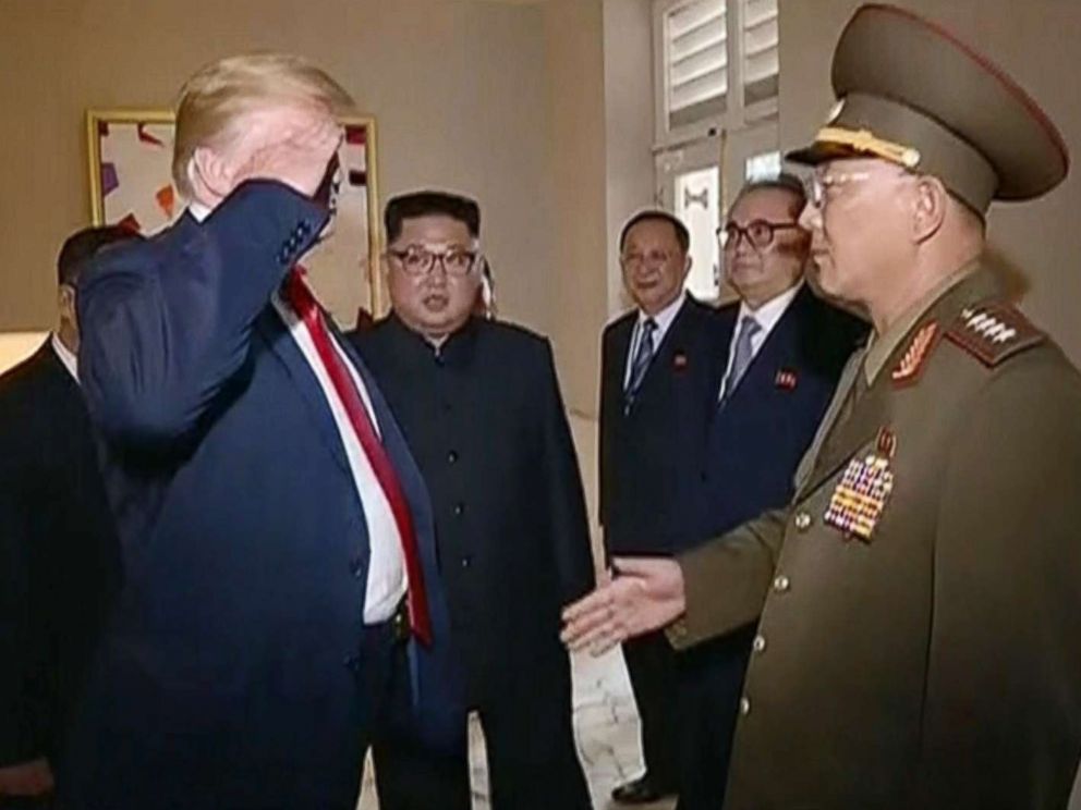 Trump salute Blank Meme Template