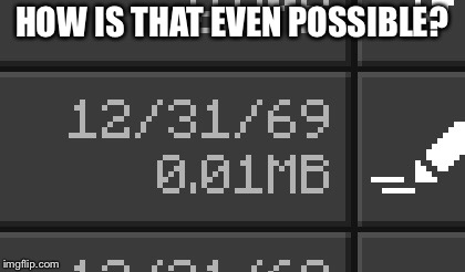 Minecraft Worlds | HOW IS THAT EVEN POSSIBLE? | image tagged in minecraft,glitch,computers/electronics,1960's | made w/ Imgflip meme maker