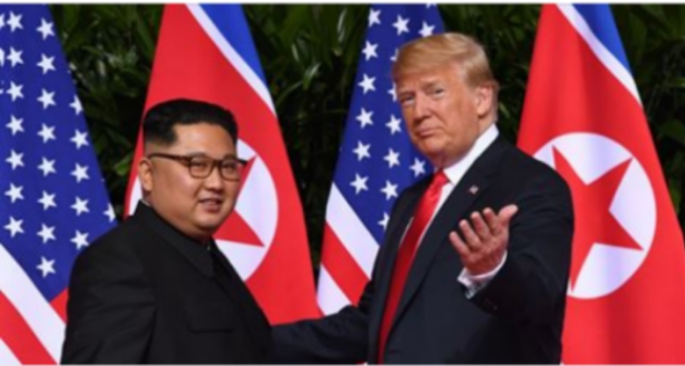 Trump and Kim Jung Un Blank Meme Template