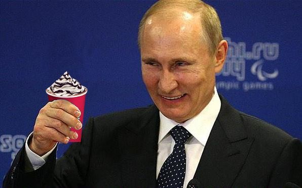 Putin holding Red Cup | :) | image tagged in putin holding red cup | made w/ Imgflip meme maker