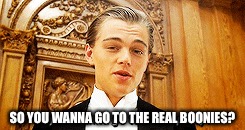 SO YOU WANNA GO TO THE REAL BOONIES? | image tagged in titanic | made w/ Imgflip meme maker