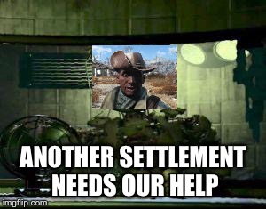 FNAF Springtrap in window | ANOTHER SETTLEMENT NEEDS OUR HELP | image tagged in fnaf springtrap in window | made w/ Imgflip meme maker