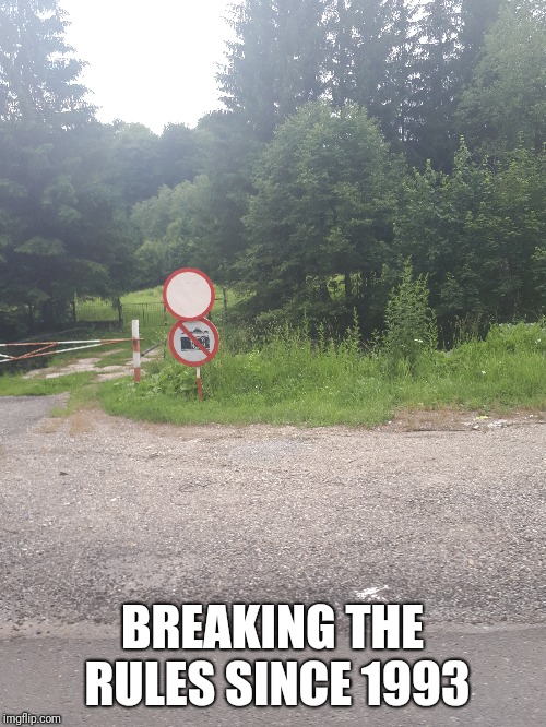 BREAKING THE RULES SINCE 1993 | image tagged in rules,camera,rebel | made w/ Imgflip meme maker