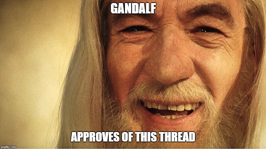 Image result for gandalf smile