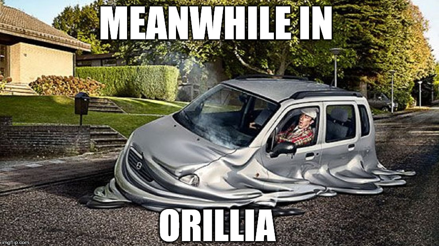 Melting in Orillia | MEANWHILE IN; ORILLIA | image tagged in hot,orillia | made w/ Imgflip meme maker
