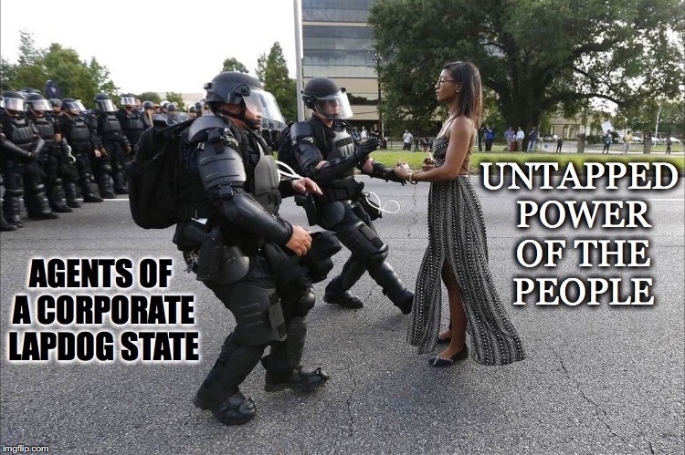 Power to The... | image tagged in the people,power,corporate state,lapdog,sleeping giant,direct democracy | made w/ Imgflip meme maker