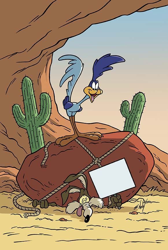 High Quality roadrunner and coyote Blank Meme Template