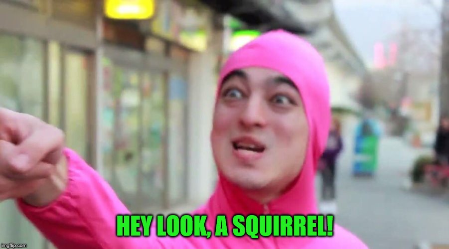 HEY LOOK, A SQUIRREL! | made w/ Imgflip meme maker