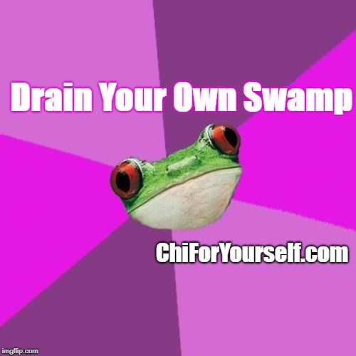 Swamp Thing | Drain Your Own Swamp; ChiForYourself.com | image tagged in memes,foul bachelorette frog | made w/ Imgflip meme maker