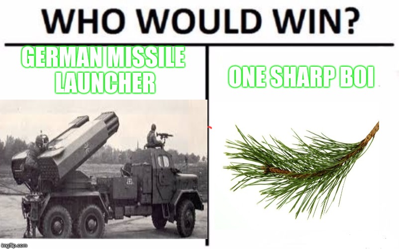 GERMAN MISSILE LAUNCHER; ONE SHARP BOI | image tagged in hurts | made w/ Imgflip meme maker