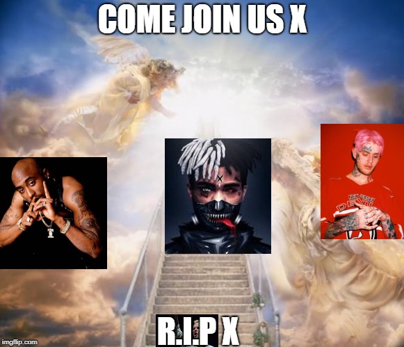 stairs to heaven | COME JOIN US X; R.I.P X | image tagged in stairs to heaven | made w/ Imgflip meme maker