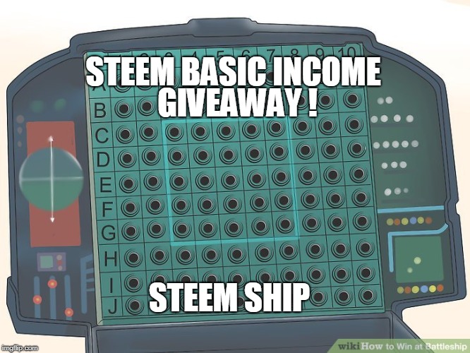 GIVEAWAY ! STEEM BASIC INCOME; STEEM SHIP | made w/ Imgflip meme maker