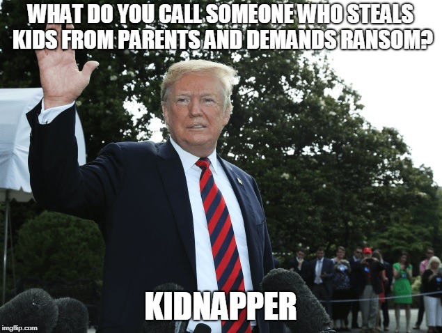 WHAT DO YOU CALL SOMEONE WHO STEALS KIDS FROM PARENTS AND DEMANDS RANSOM? KIDNAPPER | made w/ Imgflip meme maker