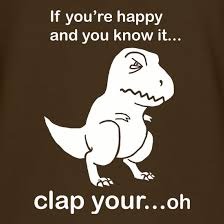 T-Rex Hands | image tagged in dinosaur,hands,clap,funny | made w/ Imgflip meme maker