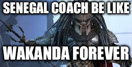 World Cup 2018 | SENEGAL COACH BE LIKE; WAKANDA FOREVER | image tagged in coaching | made w/ Imgflip meme maker