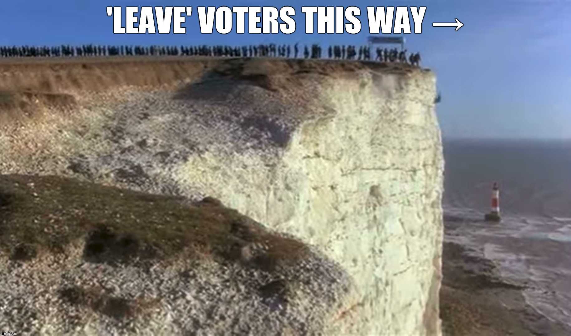 'Britain's Road To Recovery If No Final EU Decision Made Regarding Brexit.' | 'LEAVE' VOTERS THIS WAY → | image tagged in britain,brexit,leave,vote,referendum,eu | made w/ Imgflip meme maker