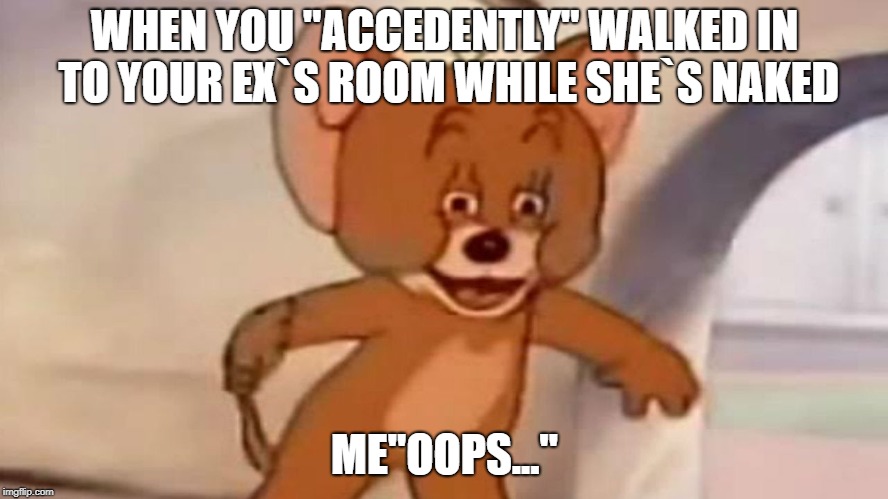 Nigga What | WHEN YOU "ACCEDENTLY" WALKED IN TO YOUR EX`S ROOM WHILE SHE`S NAKED; ME"OOPS..." | image tagged in nigga what | made w/ Imgflip meme maker