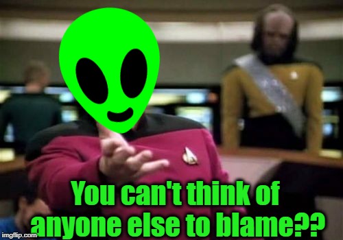 Picard Wtf Meme | You can't think of anyone else to blame?? | image tagged in memes,picard wtf | made w/ Imgflip meme maker