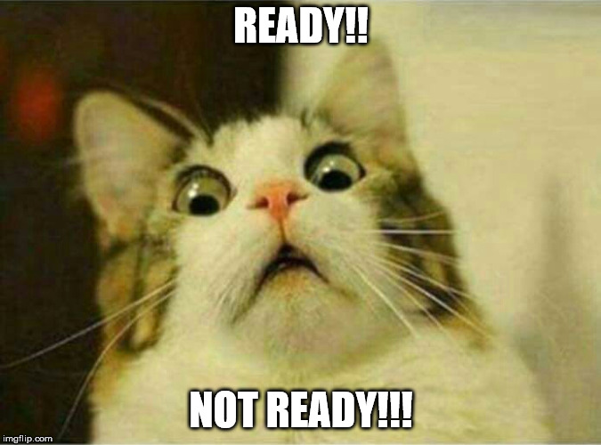Not ready | READY!! NOT READY!!! | image tagged in not ready | made w/ Imgflip meme maker