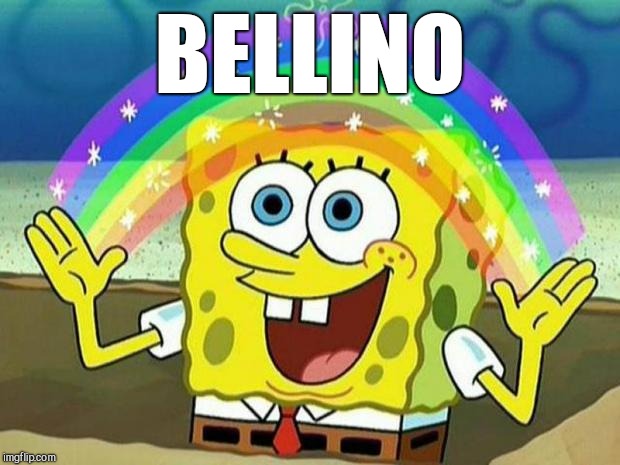 spongebob rainbow | BELLINO | image tagged in spongebob rainbow | made w/ Imgflip meme maker