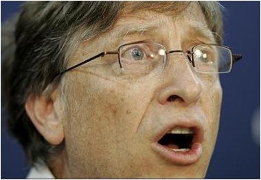 High Quality Bill Gates Shocked Blank Meme Template