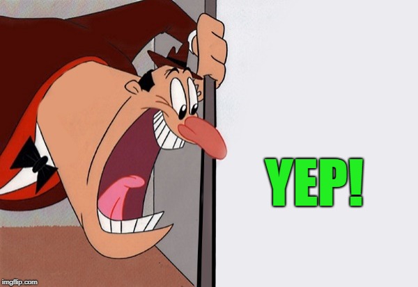 yelling guy | YEP! | image tagged in yelling guy | made w/ Imgflip meme maker