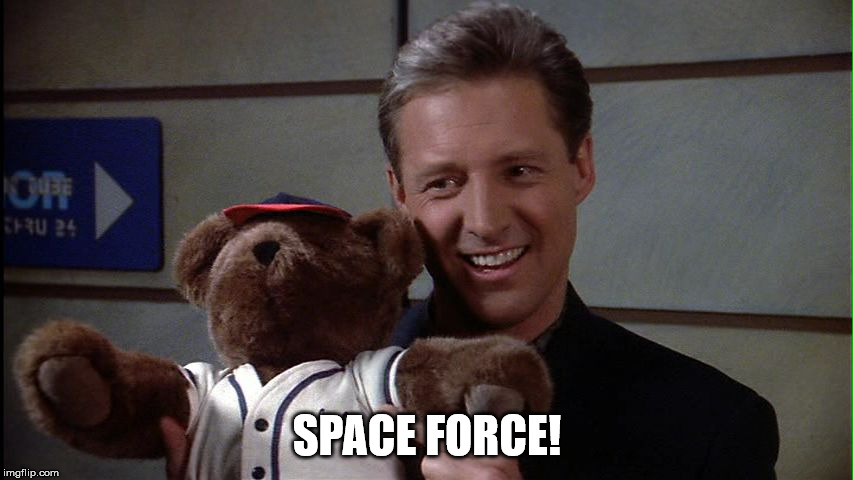 SPACE FORCE! | image tagged in bear | made w/ Imgflip meme maker