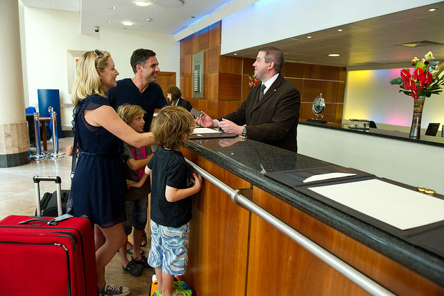 High Quality Hotel Guest Reception Blank Meme Template