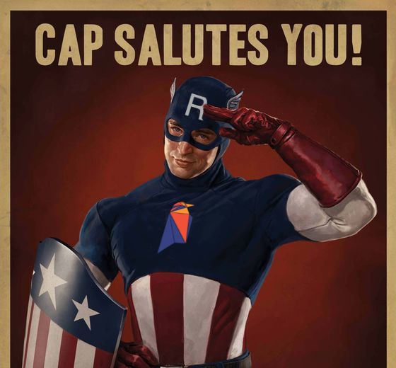 High Quality cap salutes Blank Meme Template