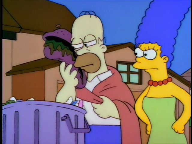 High Quality Homer stale sandwich Blank Meme Template