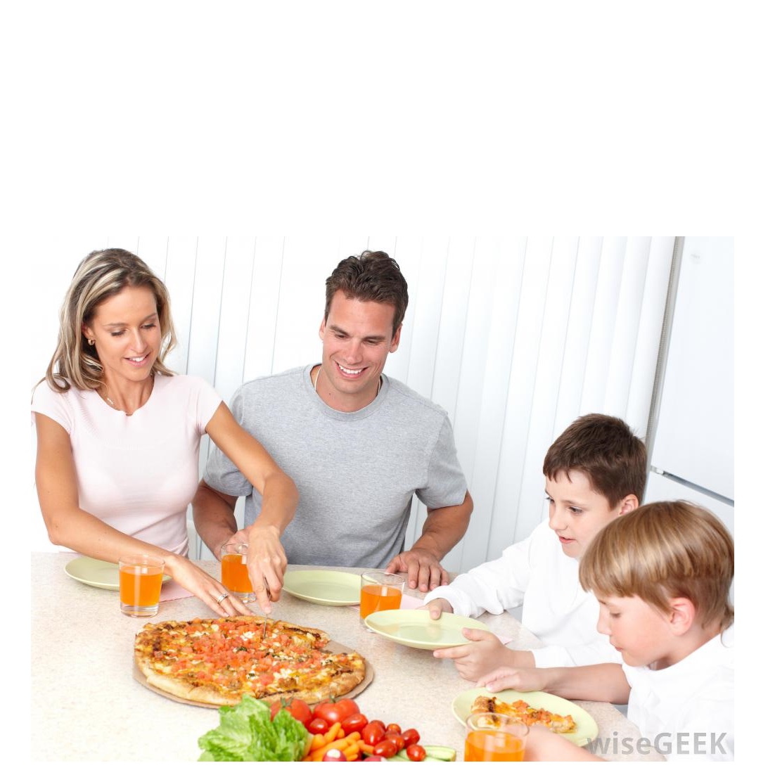Family Dinner Pizza  Blank Meme Template