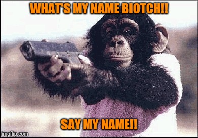 WHAT'S MY NAME BIOTCH!! SAY MY NAME!! | made w/ Imgflip meme maker