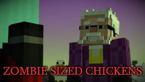 ZOMBIE SIZED CHICKENS | image tagged in zombie sized chickens | made w/ Imgflip meme maker